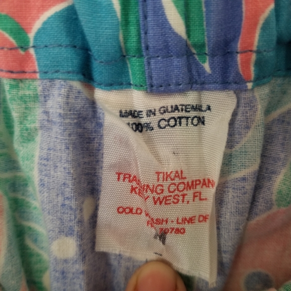 Vintage 90's Art Deco Abstract Neon High Waist Hot Pants Shorts Size Medium - Picture 5 of 6